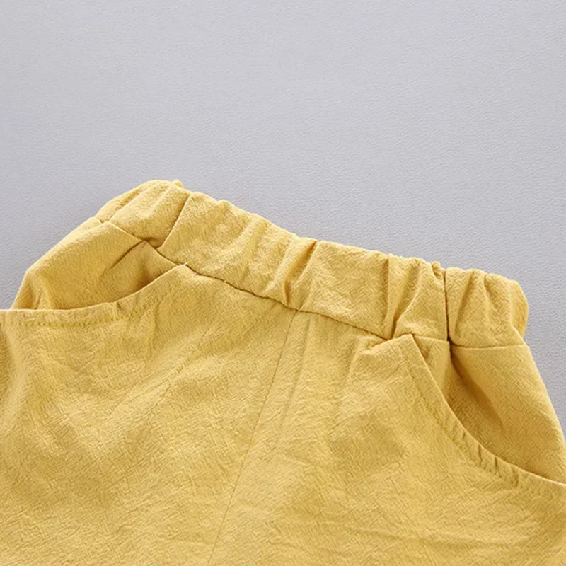 Baby Boys Summer Outfits 2025 New Cotton Short Sleeve 2-Piece Set Breathable Lightweight Casual Clothes for Infant Toddler Kids