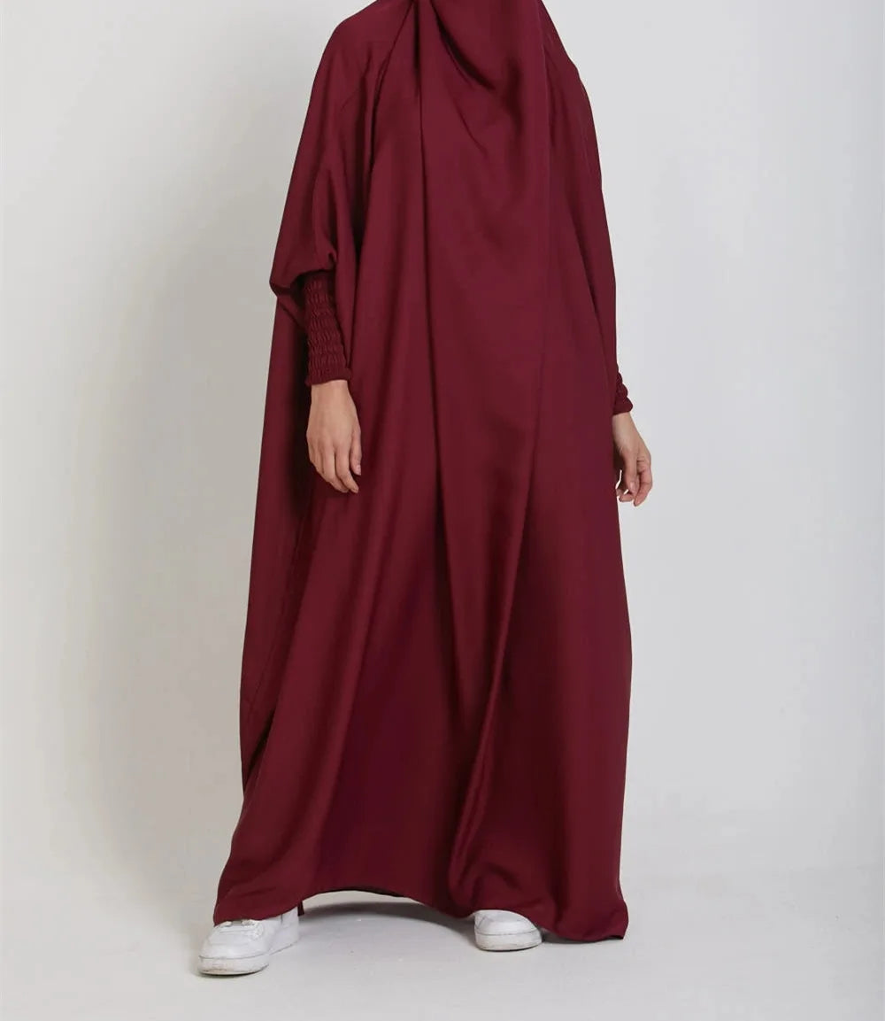 One Piece Jilbab Dress for Women Muslim Hooded Dress .