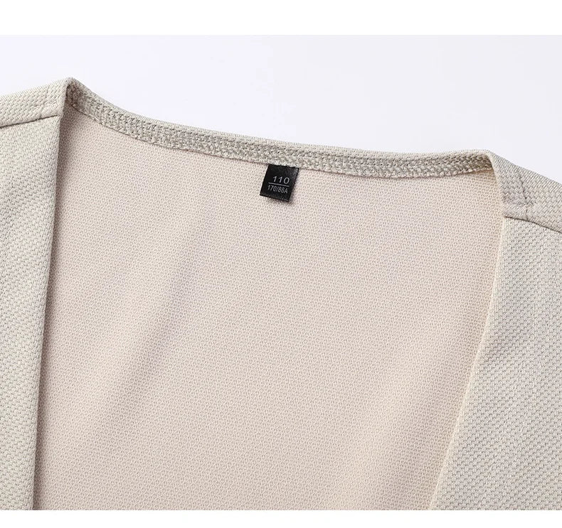 Spring Autumn Knit Cardigan Men Fashion Solid Color Stand.
