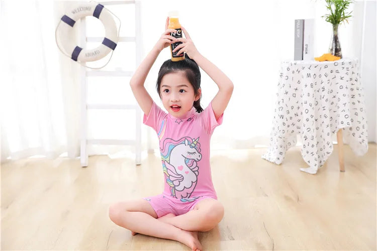 Kids Toddler Boys Swimsuit Long Sleeve  3 4 5 6 7 8 10 Years.