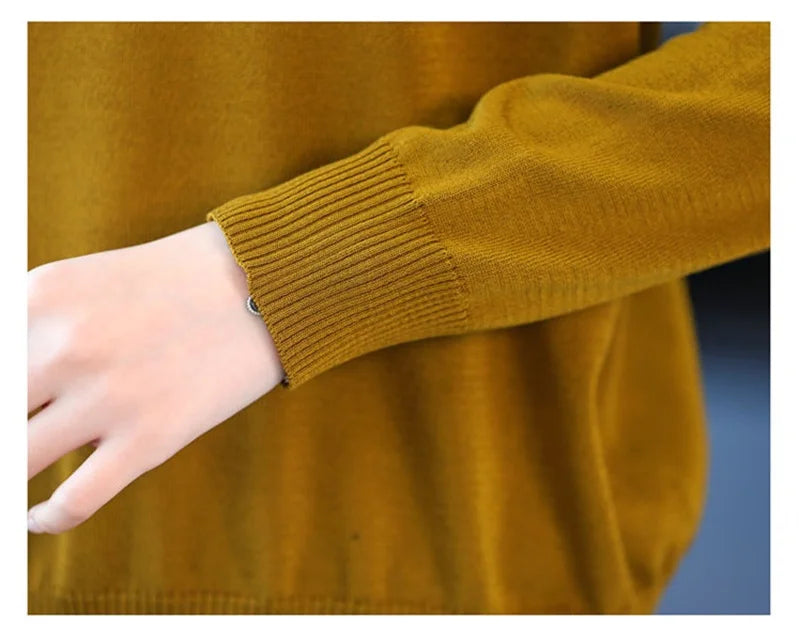 Knitted Sweater Women Pullover New Middle-aged  Mother.