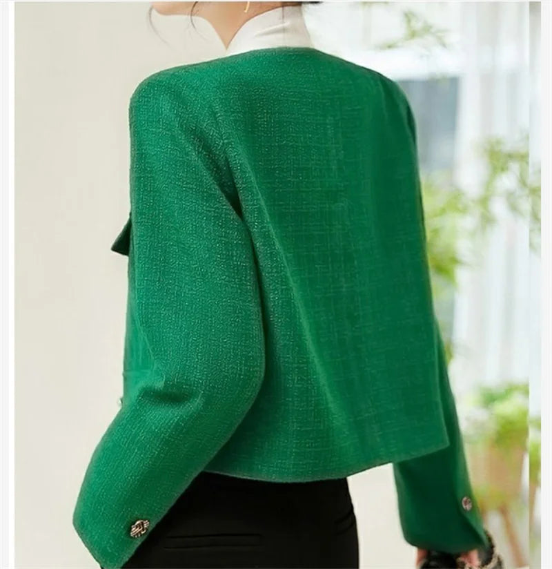 New Suit Female Coat Spring Autumn Fashion Korean Long Sleeve Slim Blazers.