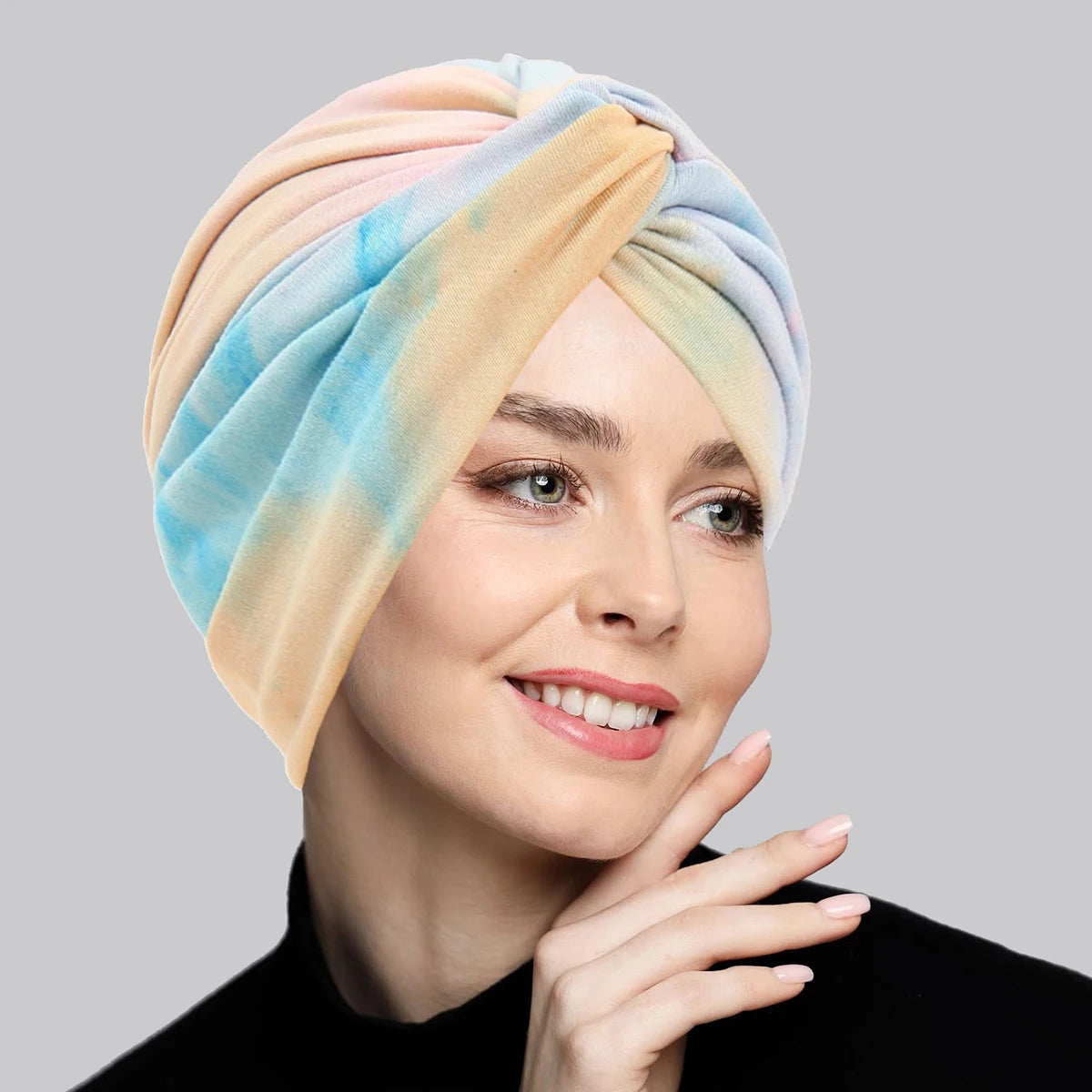 Headwear Beanie Hat Hijab Cap Twist Knot Turban For Women Girl .