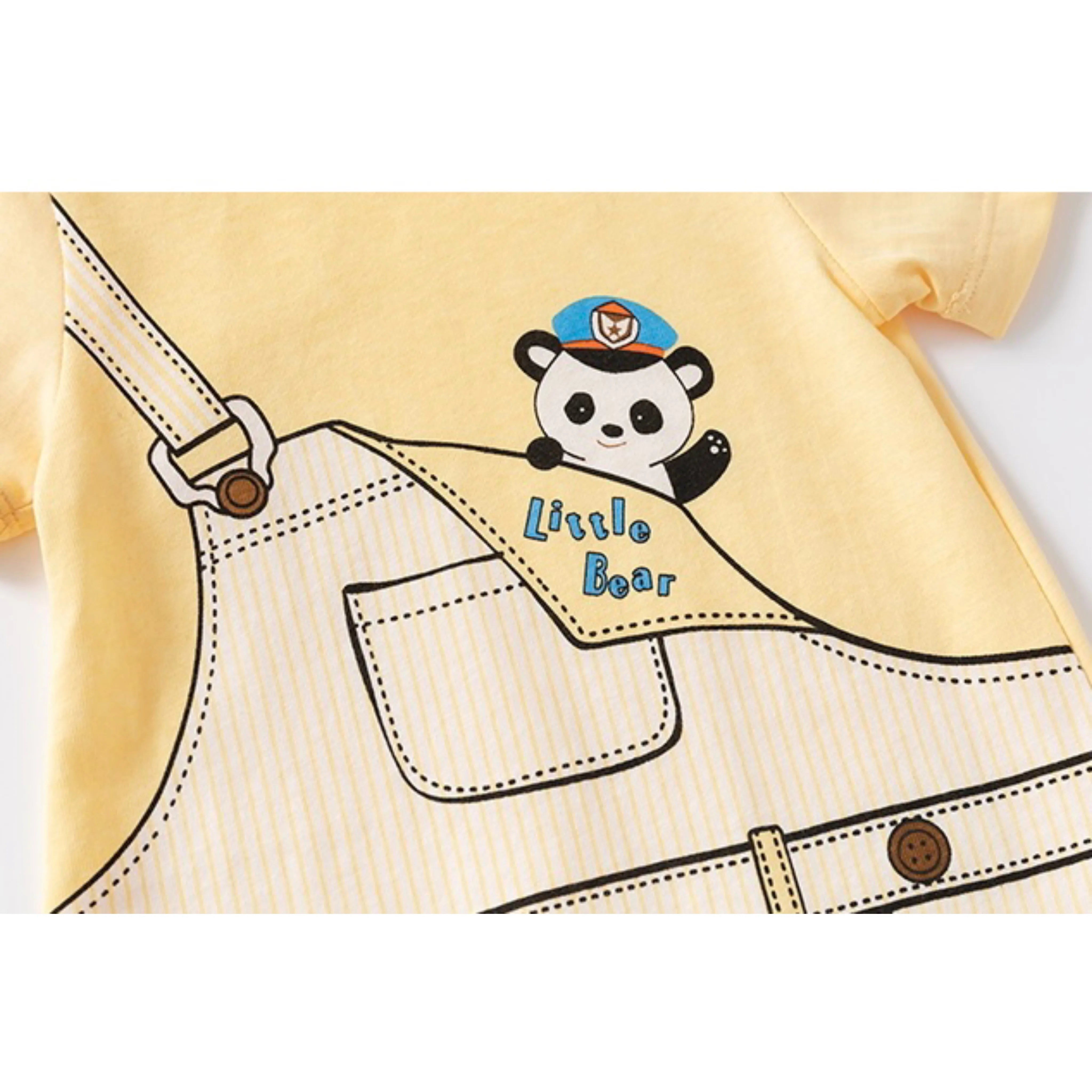 Newborn Jumpsuit, Baby Boxer Short-Sleeved Jumpsuit, Infant Jumpsuit, Cute Crawling Suit, Outing Clothes