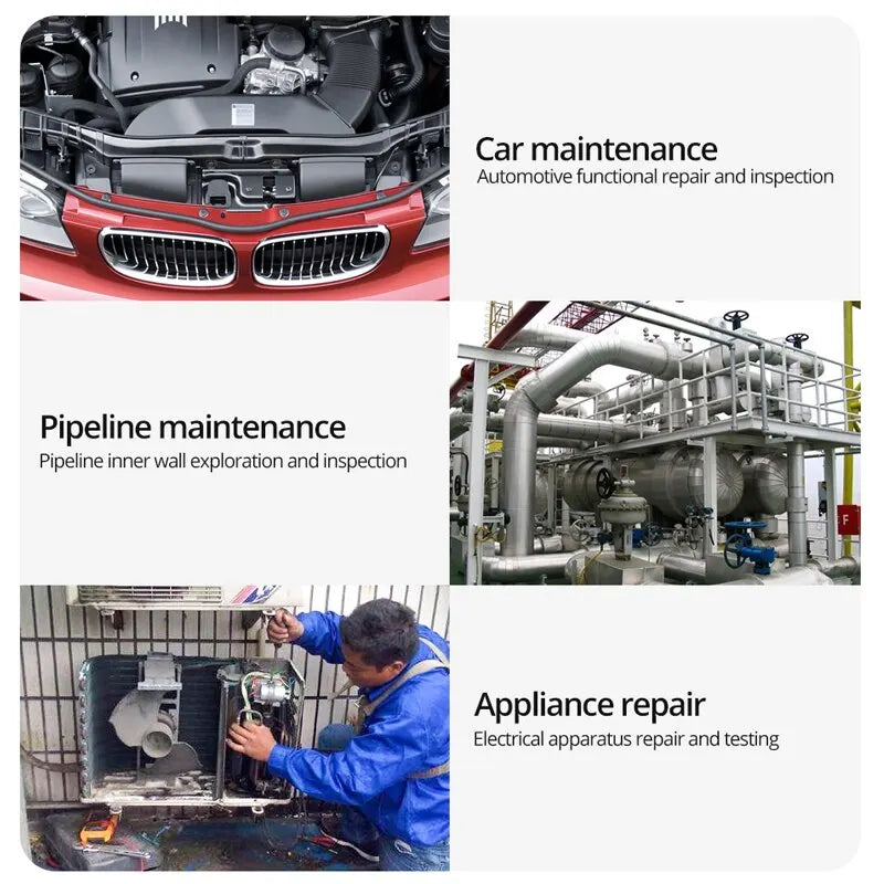 Dual & Triple Lens Industrial Endoscope 1080P 5 ''LCD Borescope Inspection.
