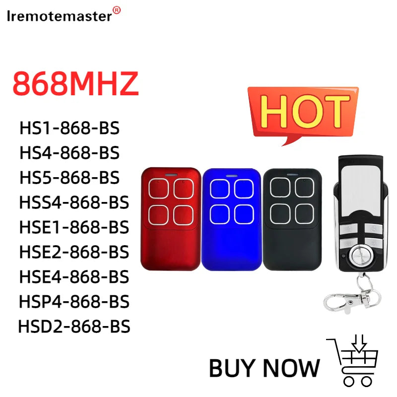 Compatible BiSecure HSE2 HSE4 868 BS Remote Controller .
