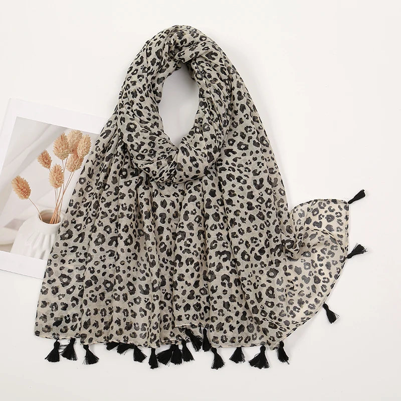 New Printed Soft Linen Cotton Scarf Shawls Women Muslim Hijabs Premium Foulard Femme Long Fresh Floral Tassel Scarves Echarpe