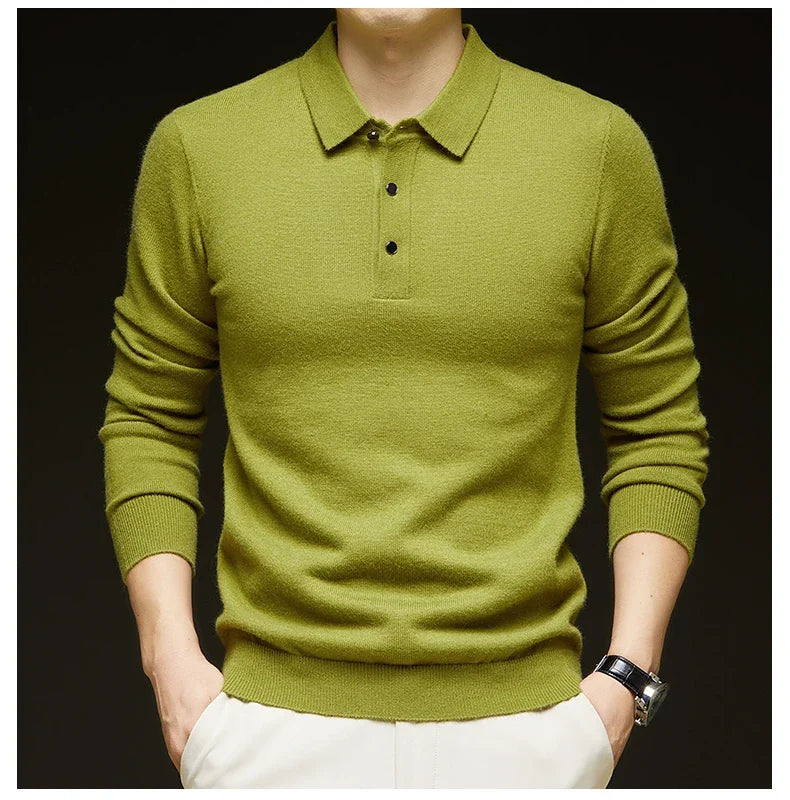 7 Colors Business Men's Sweater Knitwear Autumn Winter Casual.