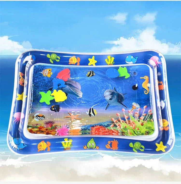 Baby Water Play Mat Inflatable Cushion PVC Infant Tummy Time Toddler Water Pad For Kids Early Education Developing Activity Toys