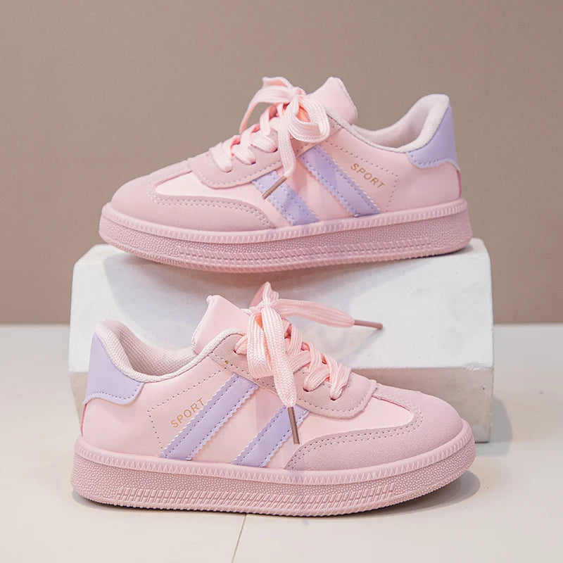 New Simple Kids Sneakers for Girls Patchwork Non-slip Boys Causal .