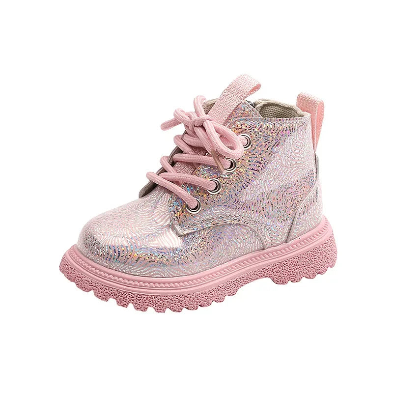 Kids Shoes Boots for Girl Spring Autumn New Toddlers Leather Boots Fashion .