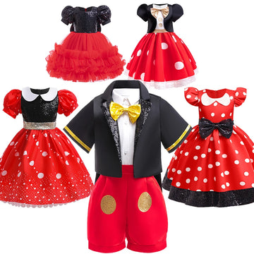 Little Girl Mickey Dress Toddler Kids Minnie Cosplay .