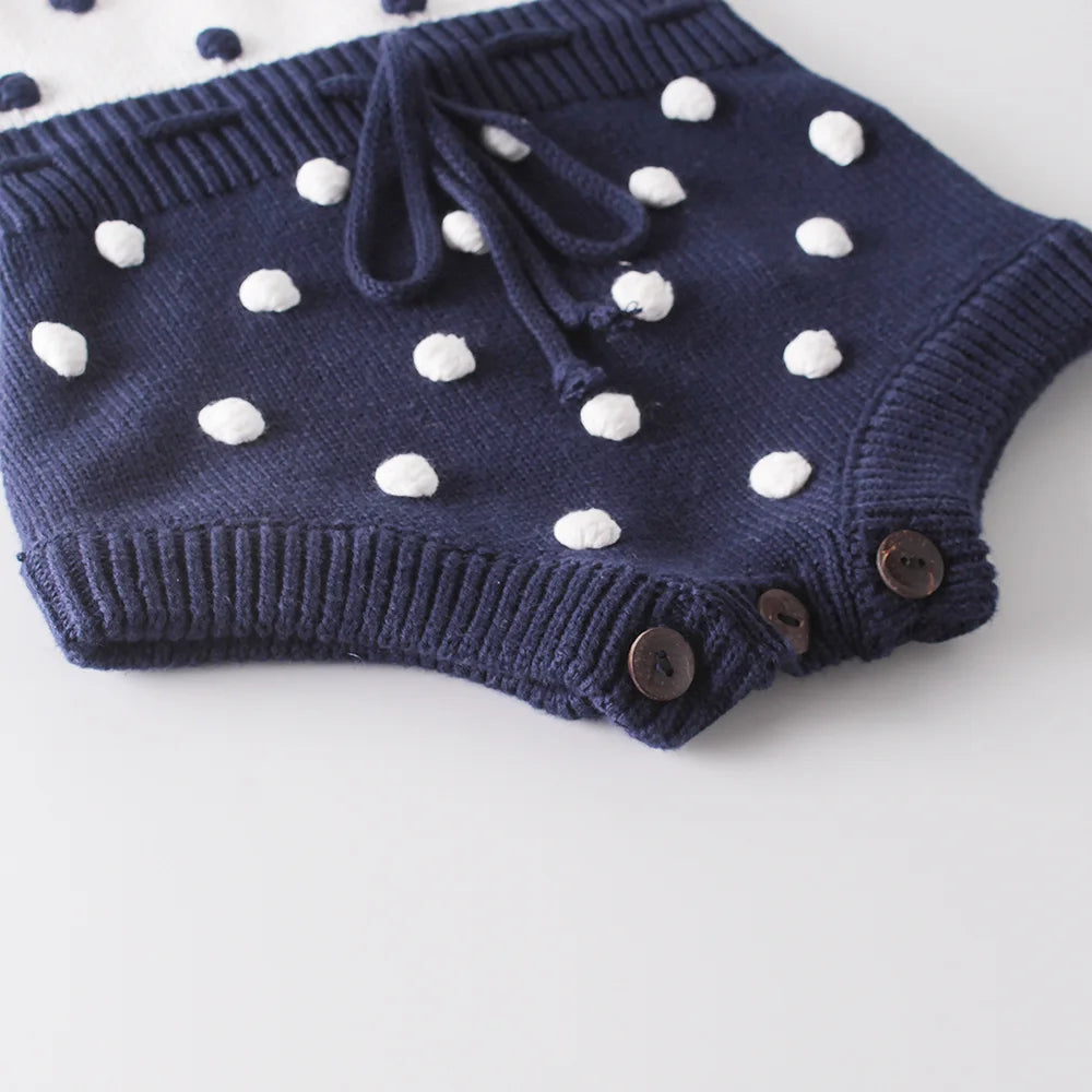 Baby Boys Girls Knit Rompers Baby Clothes New Spring Autumn Knit Rompers Infant Boys Girls Vest Triangle Rompers Baby Clothes