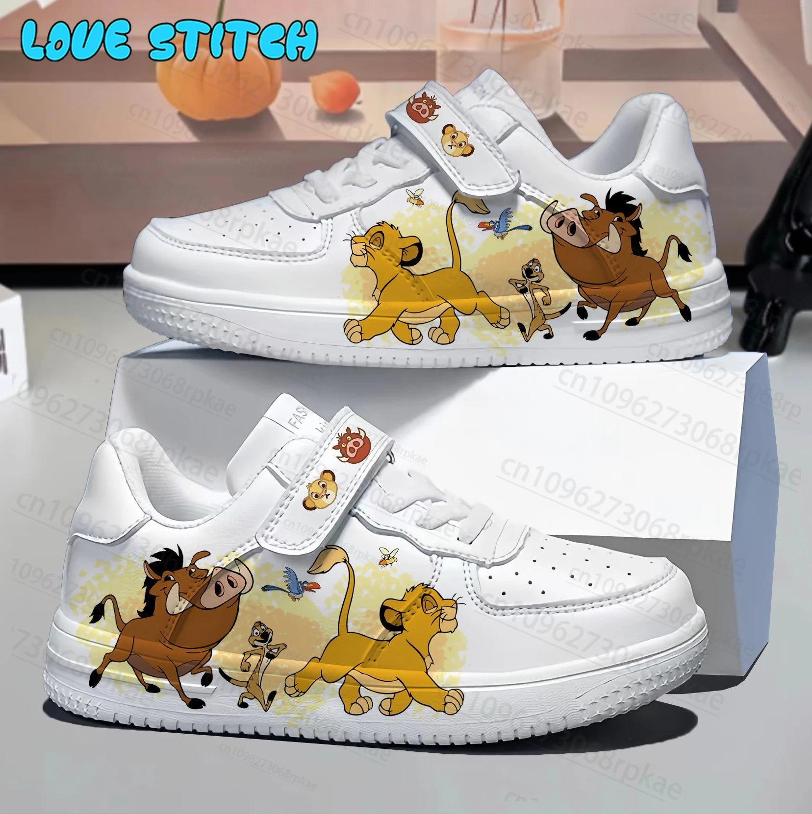 King Lion White Casual Shoes For Baby Boy Girl Simba Children