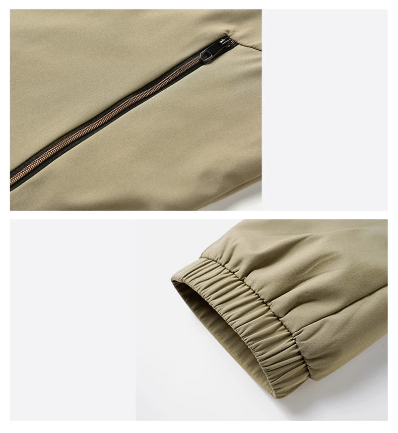 Spring Autumn Jacket Men Casual Solid Color Men's Jackets Slim Fit.