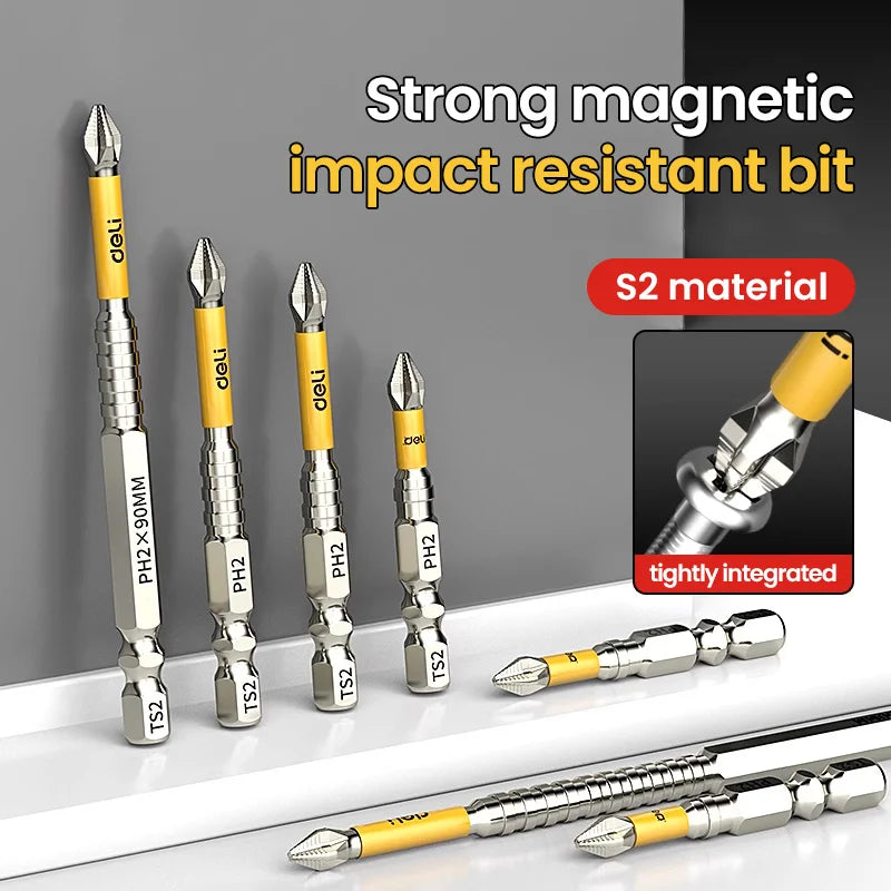 Non-slip PH2 Magnetic Batch Head Cross Screwdriver Hardness Drill Bit .