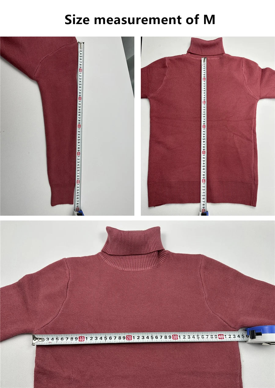 Turtleneck Winter Sweater Women Elegant Thicken Velvet.