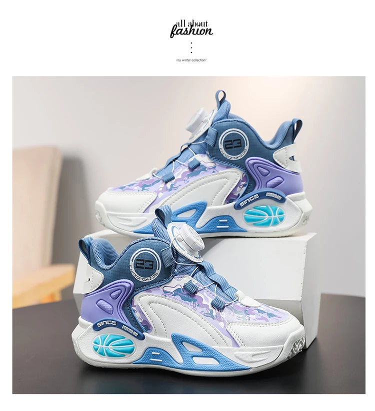 Kids Basketball Shoes Boys Girls Fashion Sneakers .