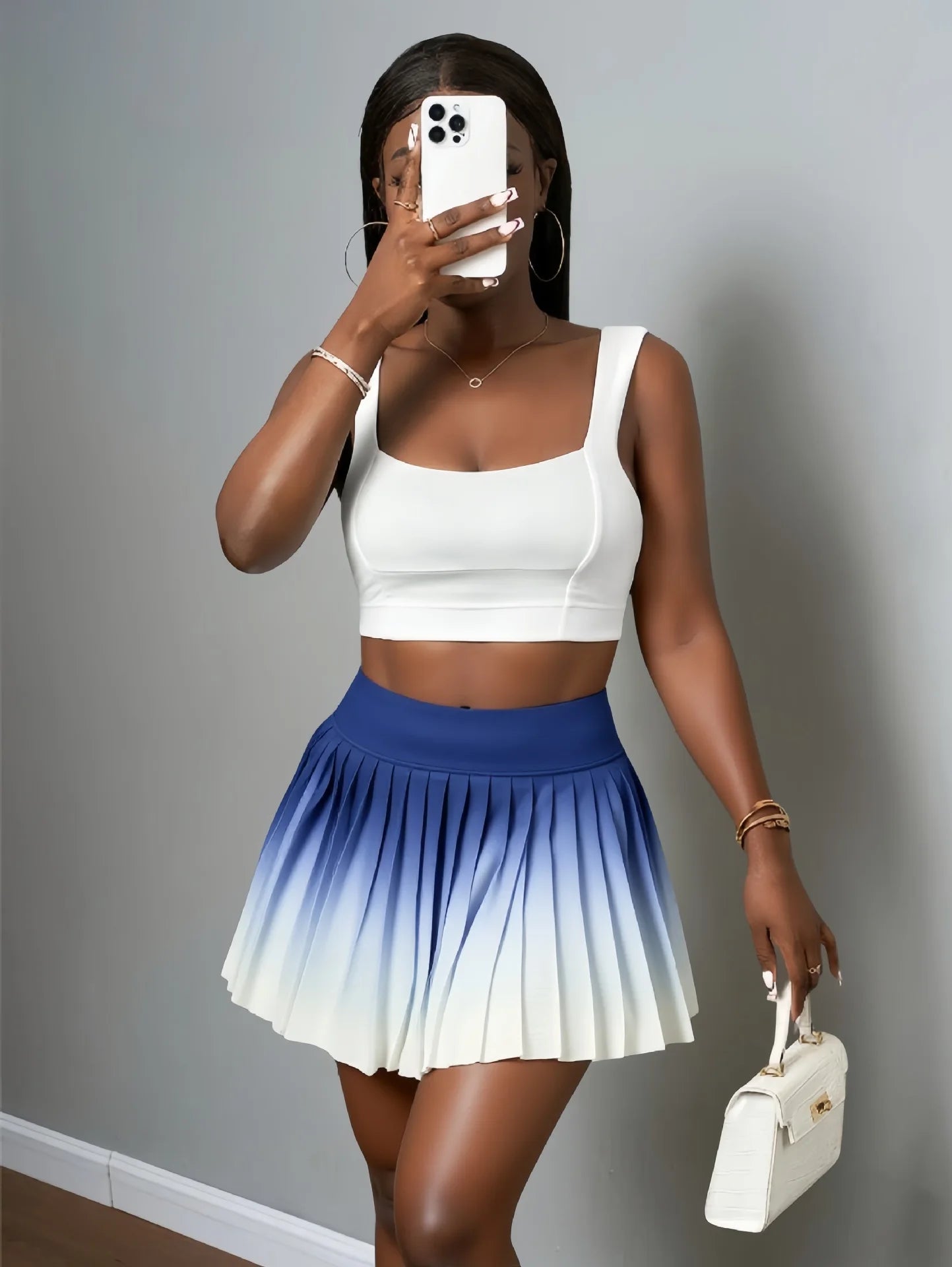 Summer Gradient Color Running Shorts Side Pocket .