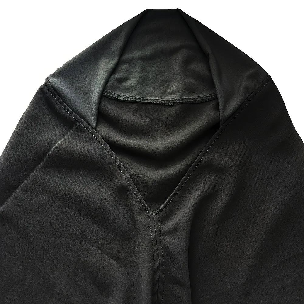 Ready to Wear Instant Hijabs Double layered Chiffon Solid Headscarf.