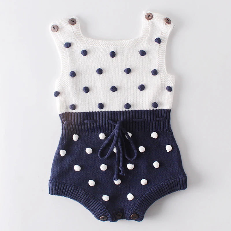 Baby Boys Girls Knit Rompers Baby Clothes New Spring Autumn Knit Rompers Infant Boys Girls Vest Triangle Rompers Baby Clothes
