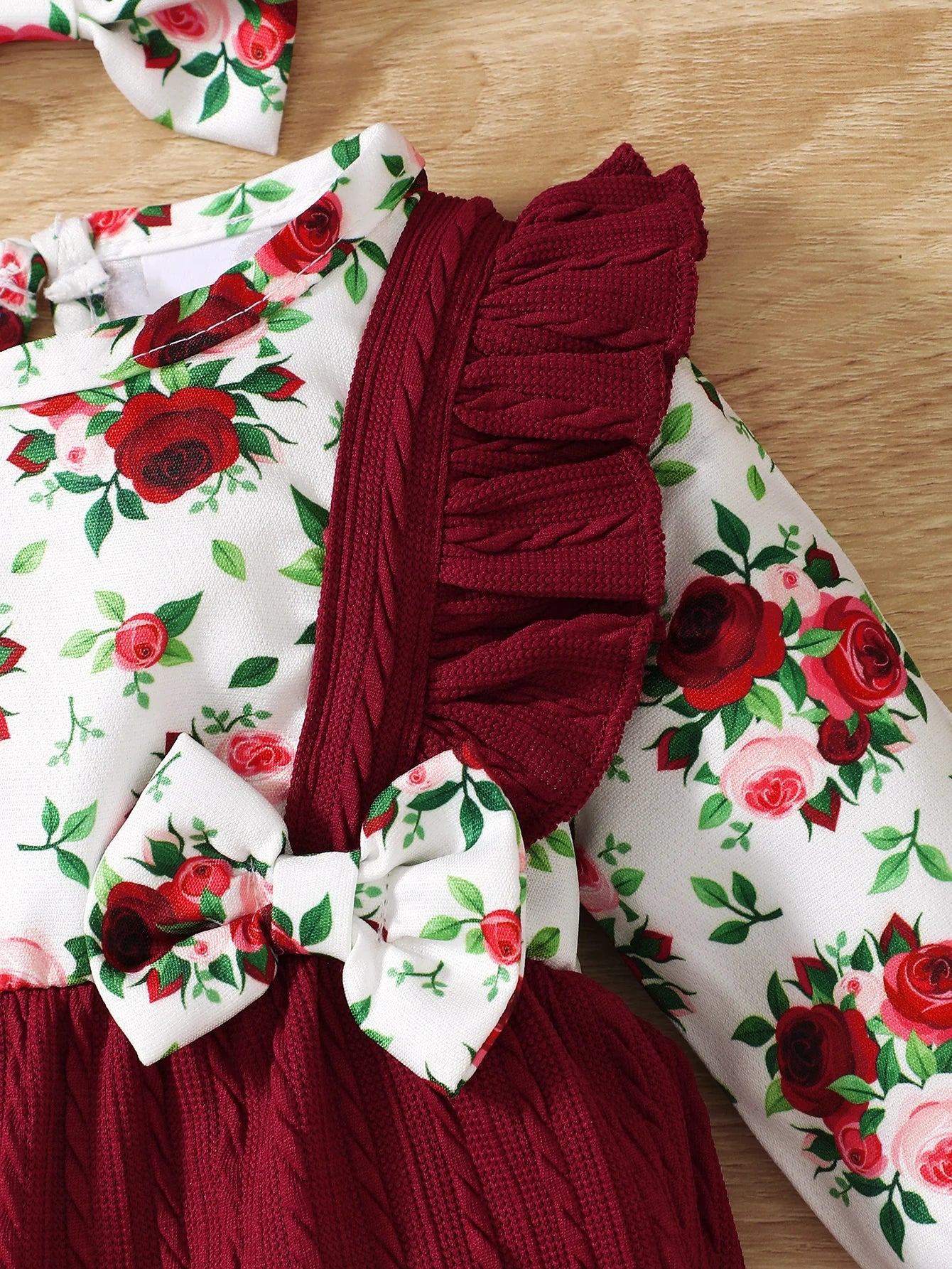 0-18 Months Newborn Baby Girl Romper Cute Floral Long Sleeve .