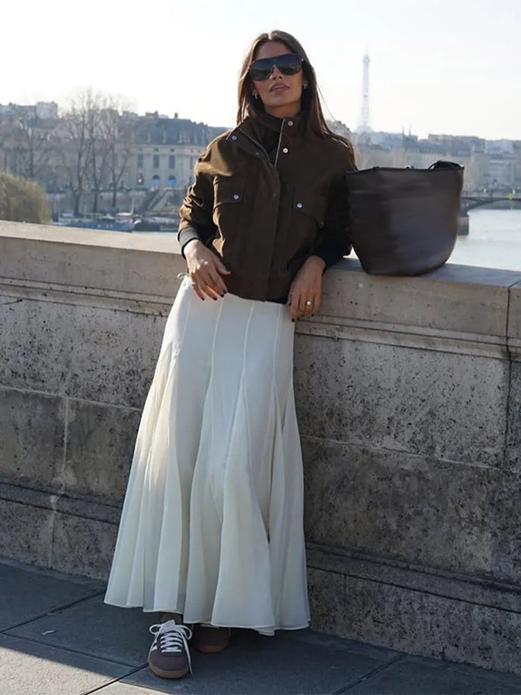 Street Suede Women's Jackets Vintage Brown.