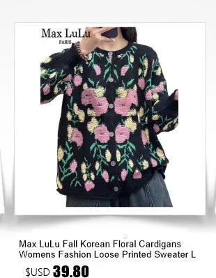 Amax luluE Fashion Pullover Woman Winter Printed Loose.