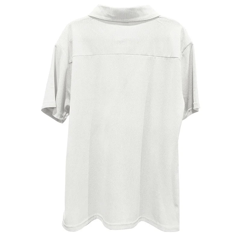 Casual Mens Corduroy Suits Short Sleeve Zipper Polo Shirts And Pants Mens Two Piece Sets Streetwear 2024 Summer Fashion Outfits