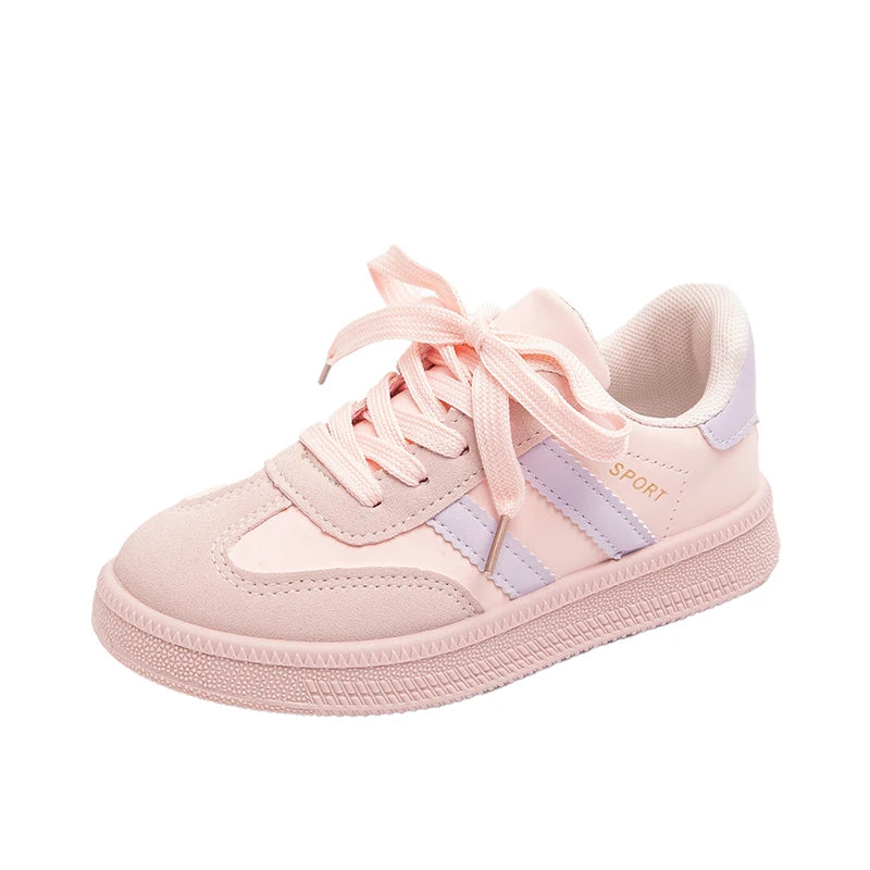New Simple Kids Sneakers for Girls Patchwork Non-slip Boys Causal .