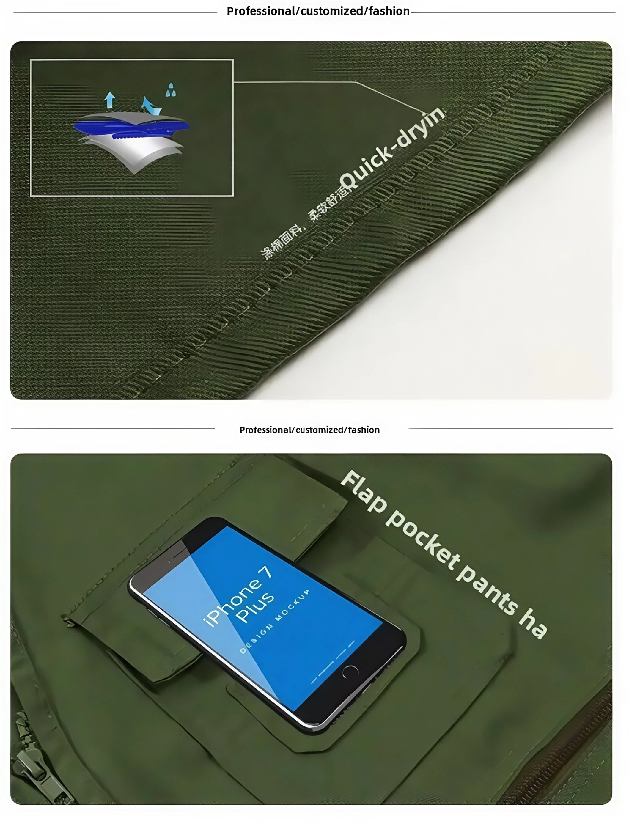 Work Clothes Vest Multi-pocket Solid Color Casual Sleeveless.