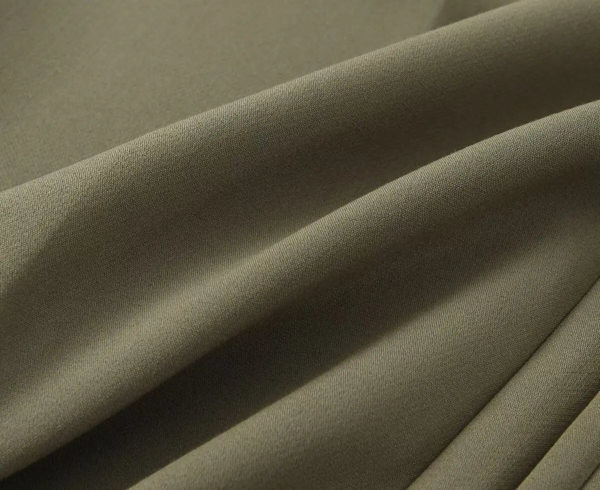 ZBZA Women's Belted Pleated Trousers High Waist Side Pockets .