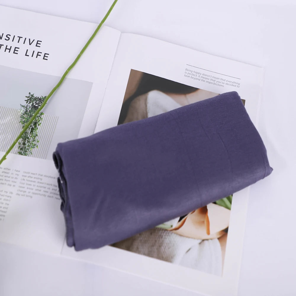 RIMAIRE Solid Modal Hijabs for Women Designer Soft Turban Headscarf.