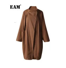 EAM Green Brief Blazer Women Big Size Casual .