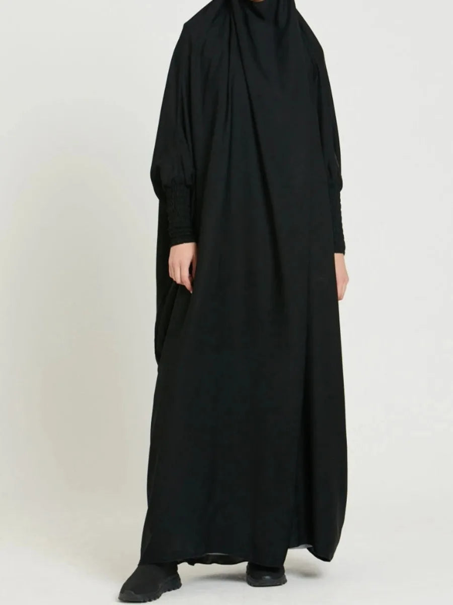 One Piece Jilbab Dress for Women Muslim Hooded Dress .