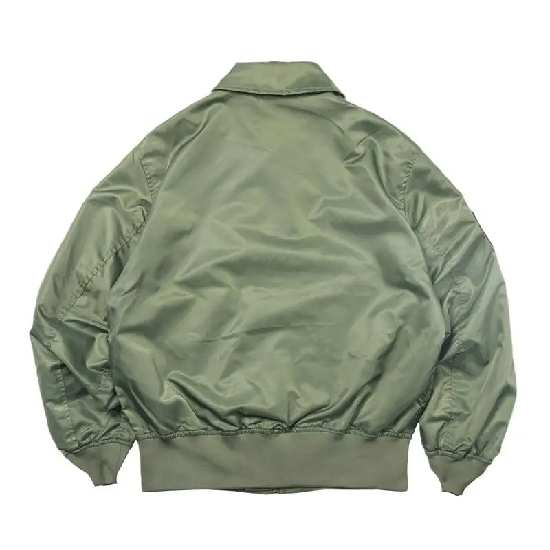 TOP GUN CWU-36P Spring Patched Military Style Bomber Pilot Flight Thin Coat.