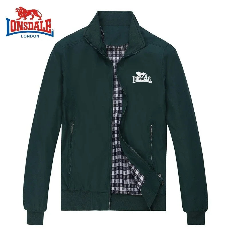 Autumn and Winter Men's Embroidered High-quality Lapel Jacket,