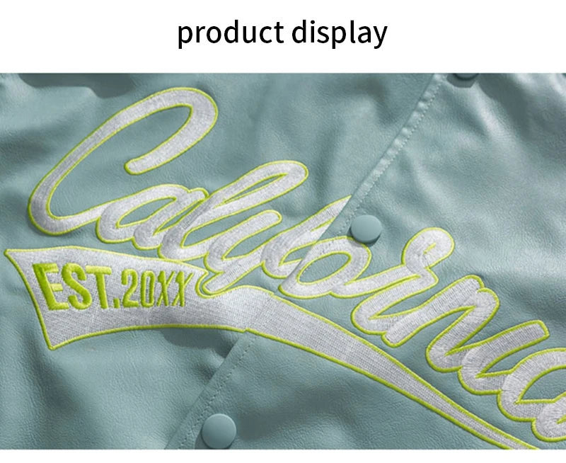 Embroidery Pilot Baseball Jacket Men Hip-Hop Streetwear .