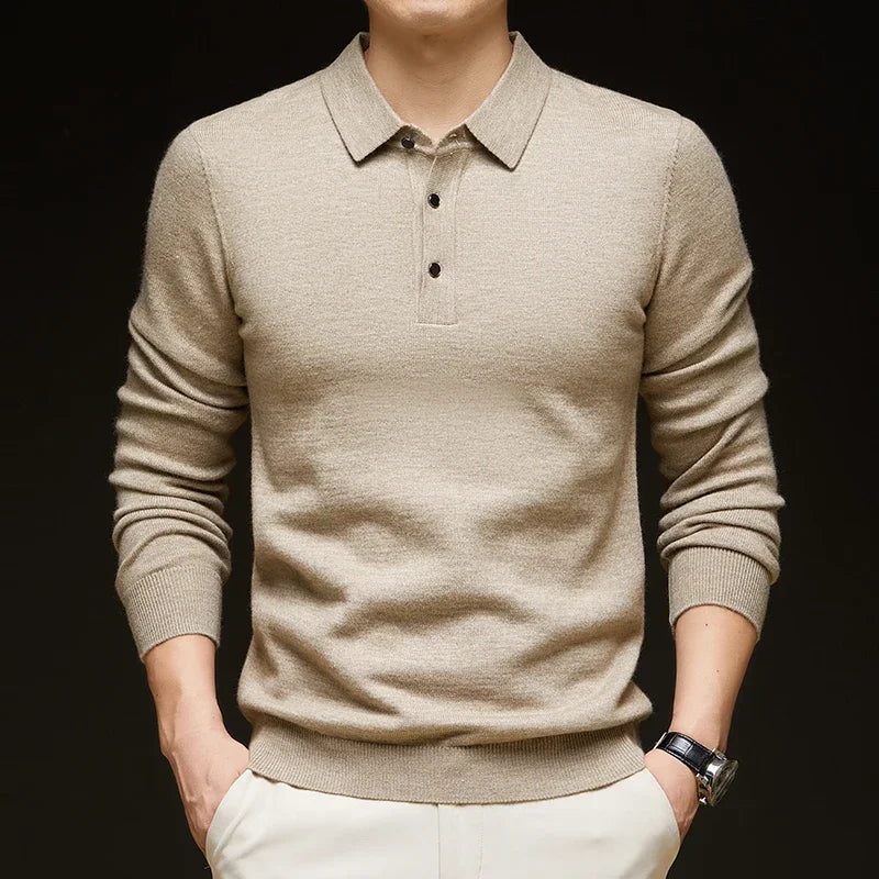7 Colors Business Men's Sweater Knitwear Autumn Winter Casual.