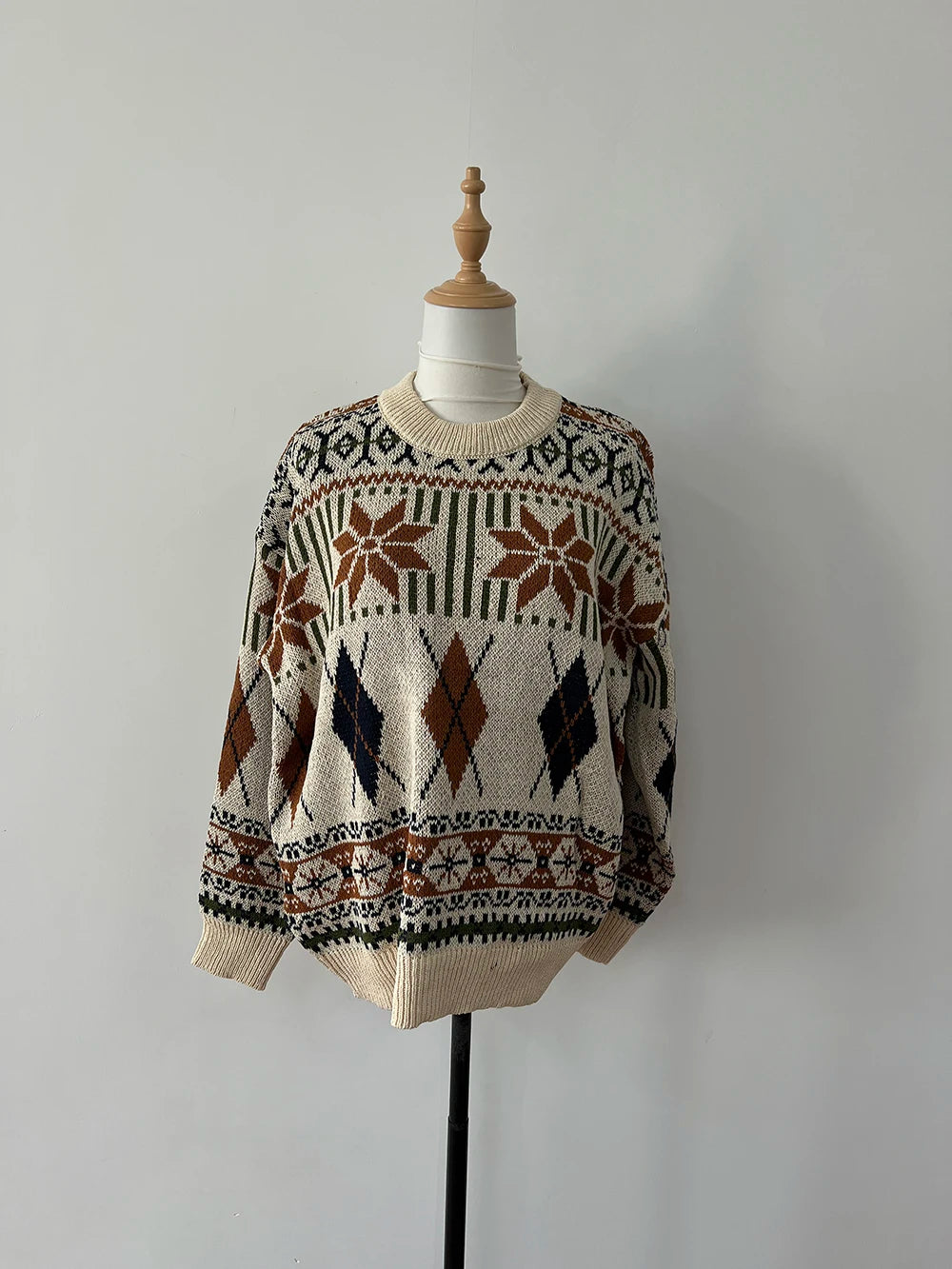 Japanese Style Knitted Sweater Couple Vintage Pullovers Causal Loose High Street Knitwears Men Jumpers Male Clothes