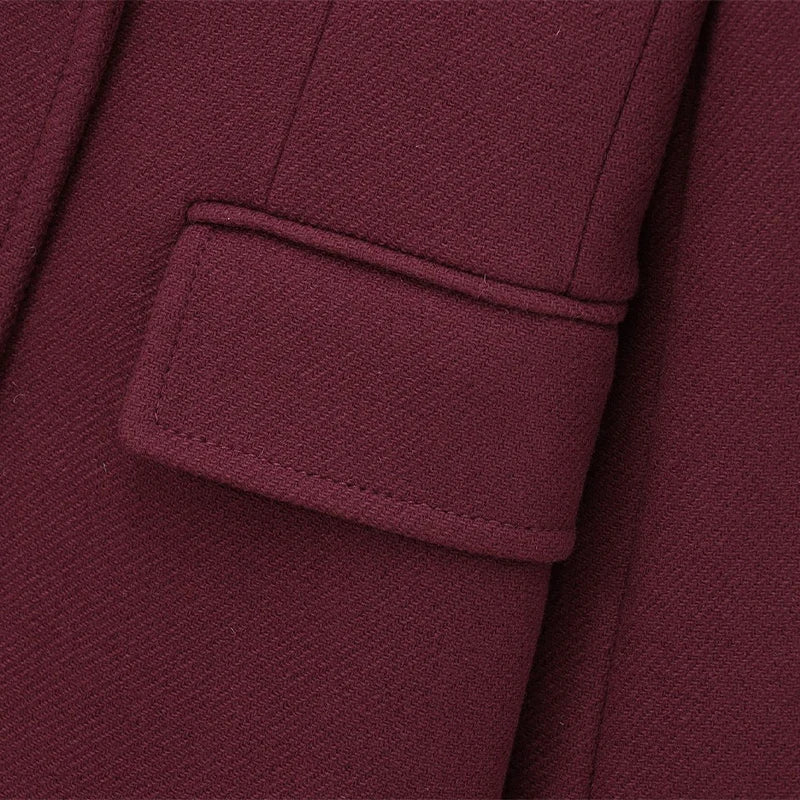 Faux Fur Long Jackets Women Casual Loose Lapel Double Breasted.