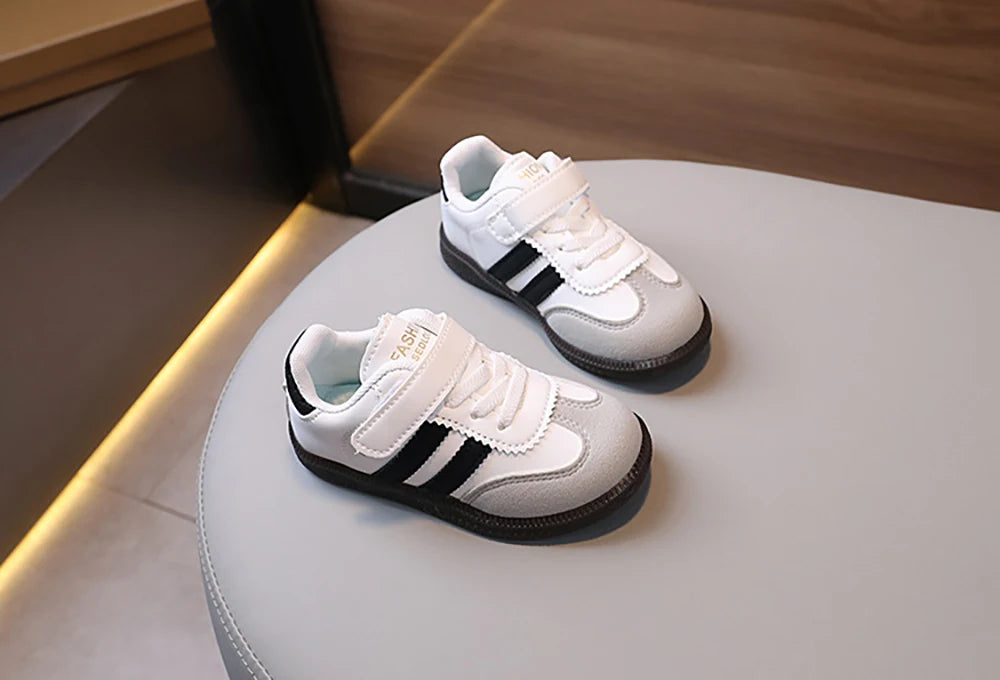 Fashion Sport Shoes For Children PU Leather Ergonomics Kids .