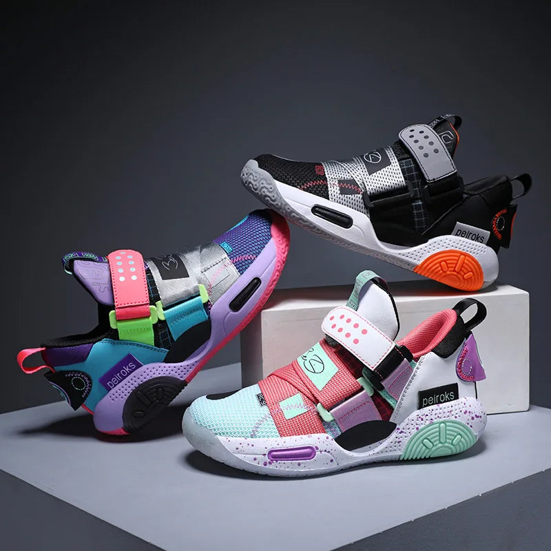 New Children's Basketball Shoes For Boys Girls Non-slip Kids Sport Shoes.