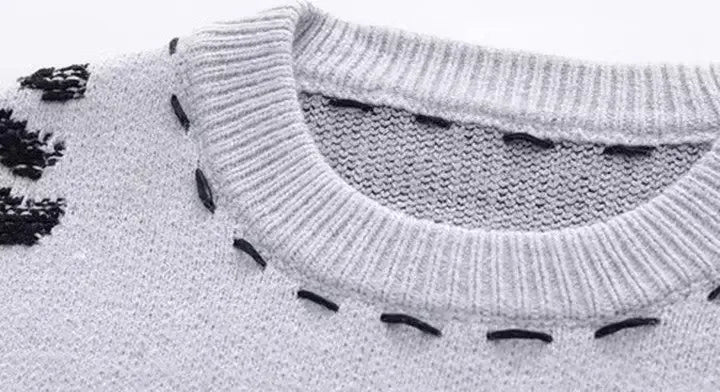 2023 Autumn New Men's Fringe Vest Sweater American Style Street Destructive Sense Round Neck Knitted Top Jacket Casual Scene