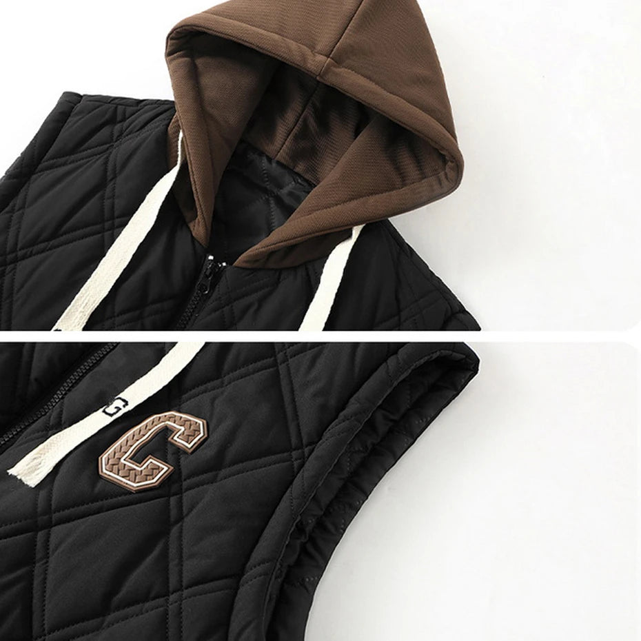 Vests Men Autumn Winter Thick Vest Sleeveless Jacket Male Fashion.