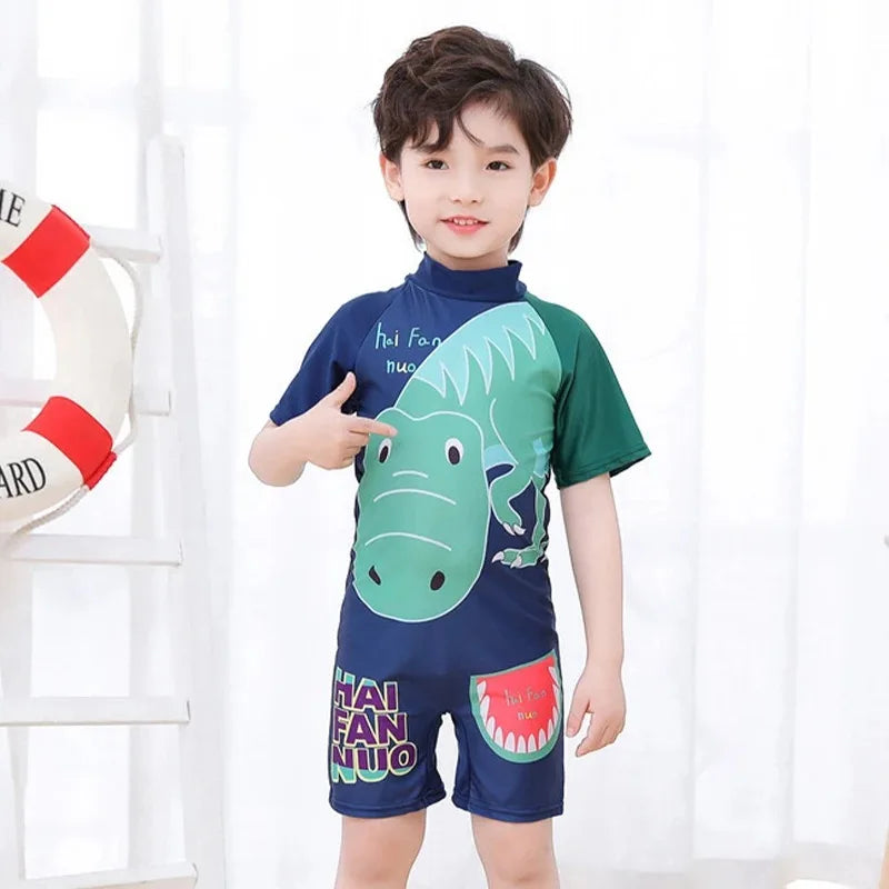 Kids Toddler Boys Swimsuit Long Sleeve  3 4 5 6 7 8 10 Years.