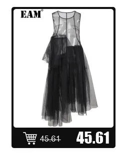 Women Yellow Pocket Irregular Big Size Casual Vest New V-collar.