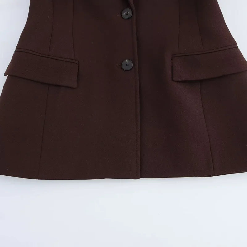 HXAO Elegant Skirts Set For Women's 2 Pieces Outfit.
