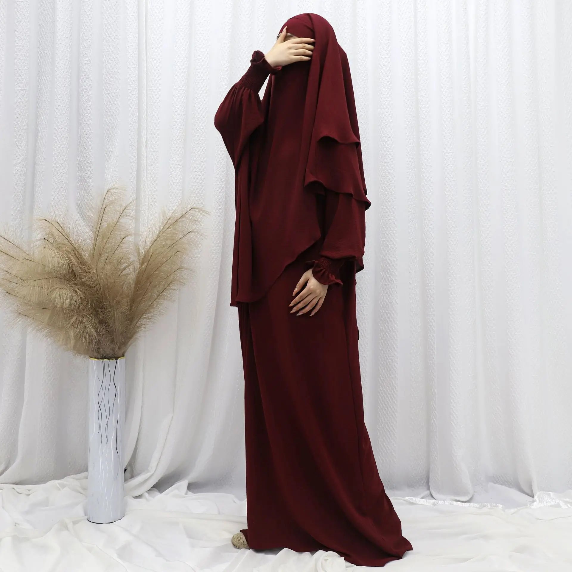 Ramadan Modest Muslim Women Dresses Headscarf Abaya .