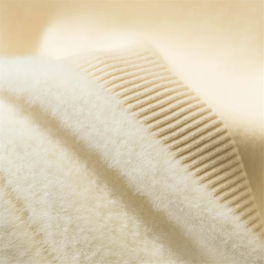 Turtleneck Winter Sweater Women Elegant Thicken Velvet.